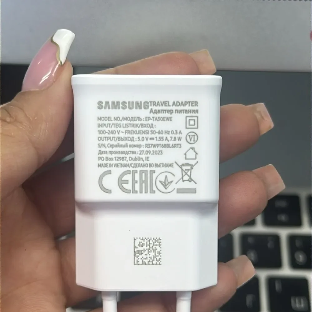New Samsung EU USB Charger European Travel Adapter 100-240V (EP-TA50EWE) (3Pack)